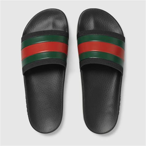 gucci fur slides snake|Gucci men's slides sale.